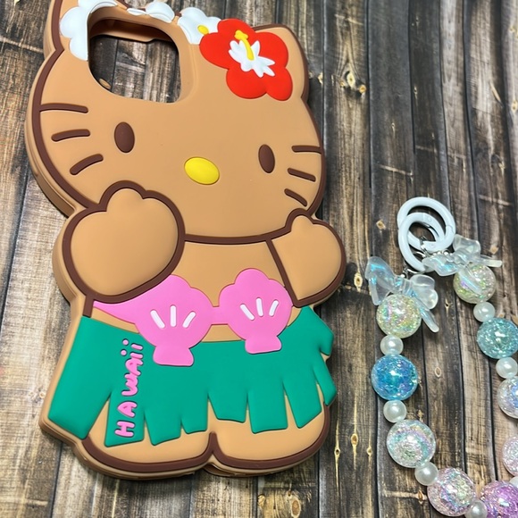 Hawaii Summer Hello Kitty Bulky Protective Iphone 13 And IPhone 14 Phone Case - Picture 2 of 5